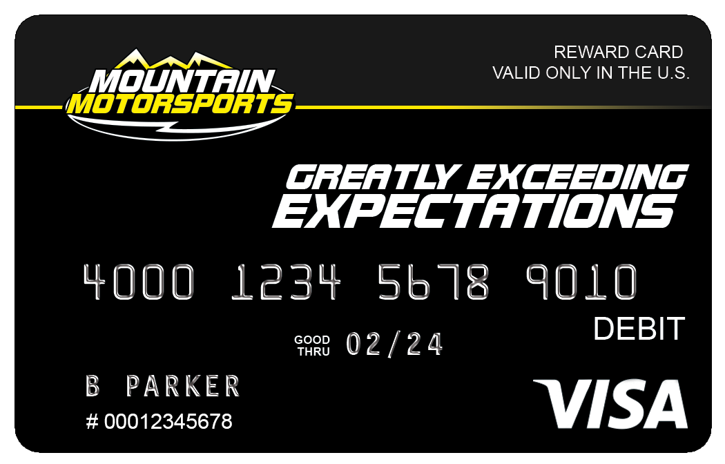 Mountain Motorsports Transnumber Card